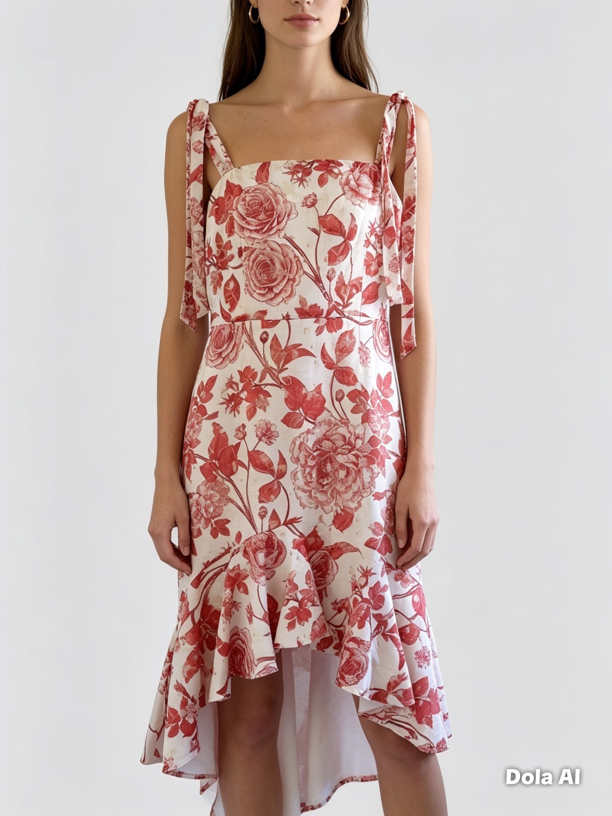 BNWT Two Sisters The Label Rivers Midi Dress AU 10 US 6 M | Cream Apricot Floral