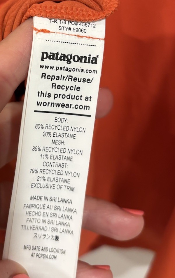 NWT Patagonia Maipo Dress Sleeveless Lightweight Lined Shorts Orange Women’s M