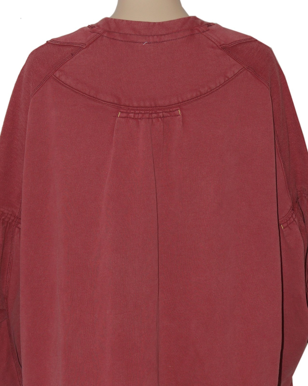 Free People Zander Mini Dress Button Layered Ruffle Long Sleeve Red Berk New L