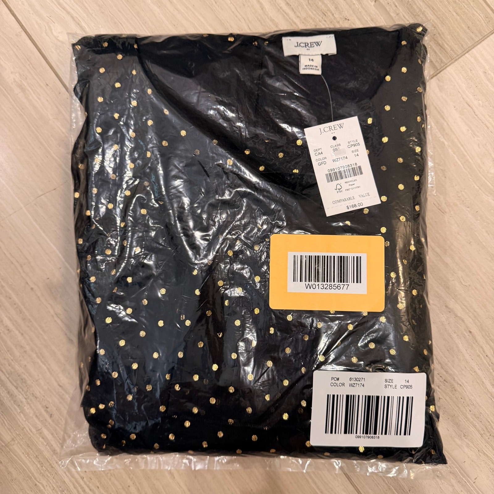 J.Crew Factory Polka Dot Tiered Chiffon Dress LBD Velvet Bow Date Trip CP905 NWT