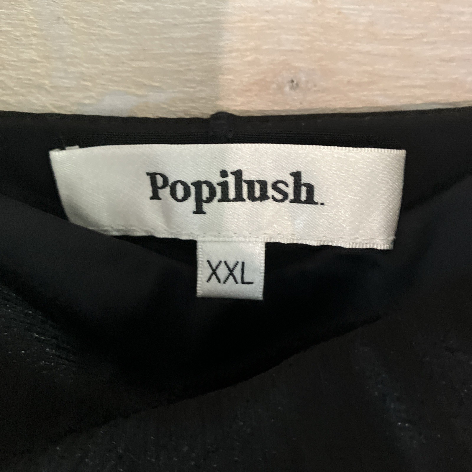 Popilush Shapewear Strappy Cowl Neck Tummy Control Flare Dress Black NWT XXL