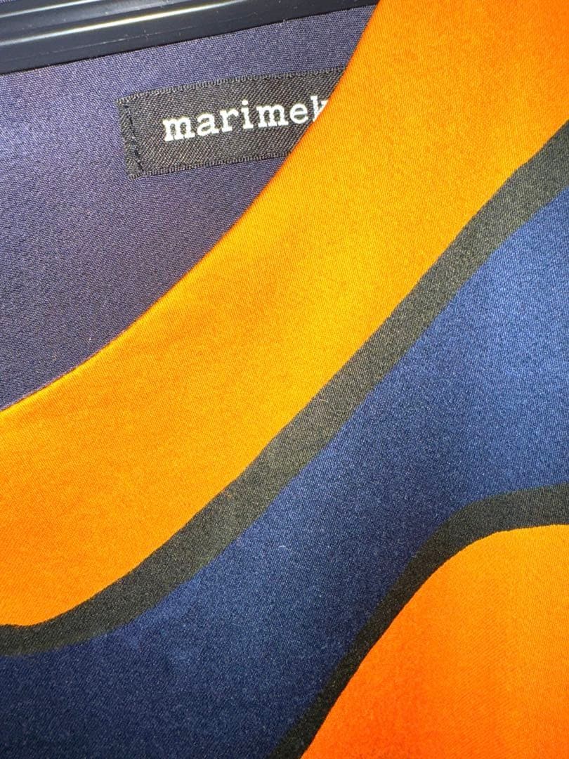 Marimekko short sleeve long dress size 36 length 34 inches