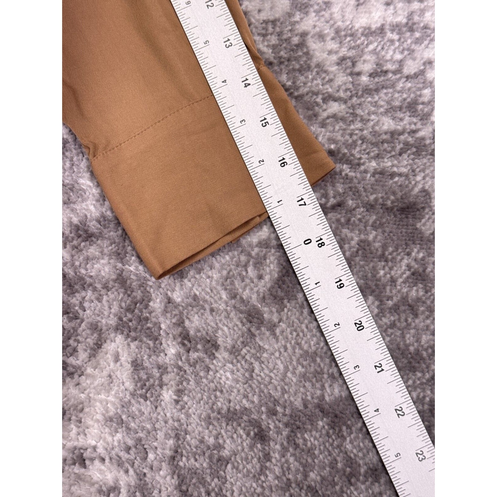 New Uniqlo Dress Small Womens Brown Twill Band Collar Tie Waist Midi Shirt