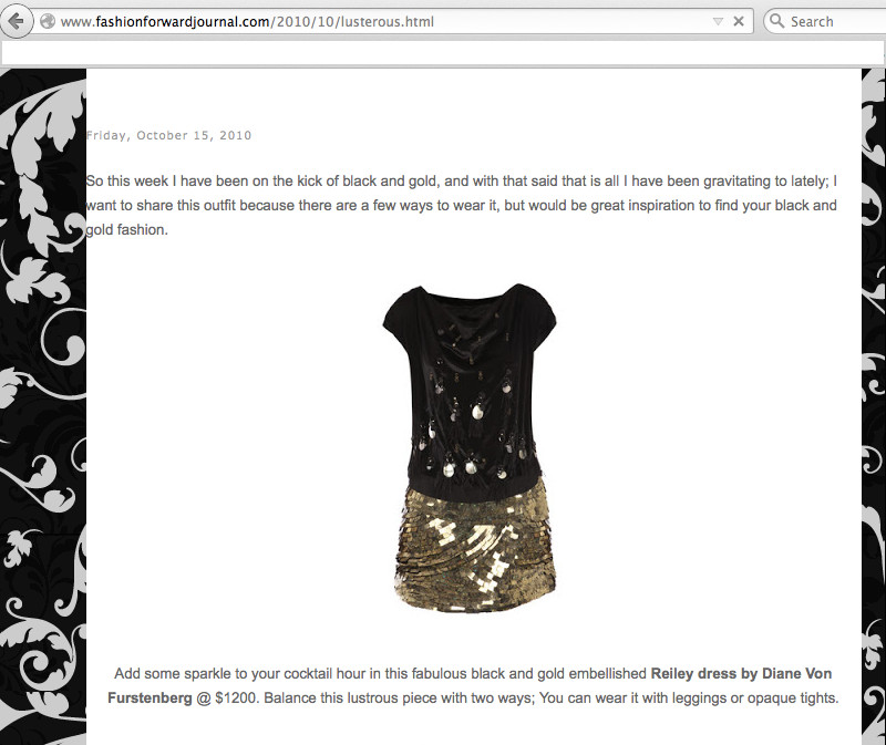 NWT DVF Dress U.S.Size 4 $895+tags Reiley Black & Gold DIANE VON FURSTENBERG
