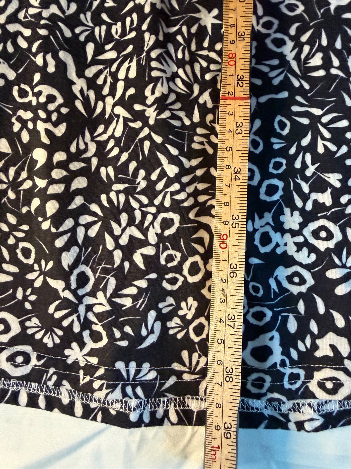 Black & White floral comfort wear dress w/pockets lightweight stretch sz 3x