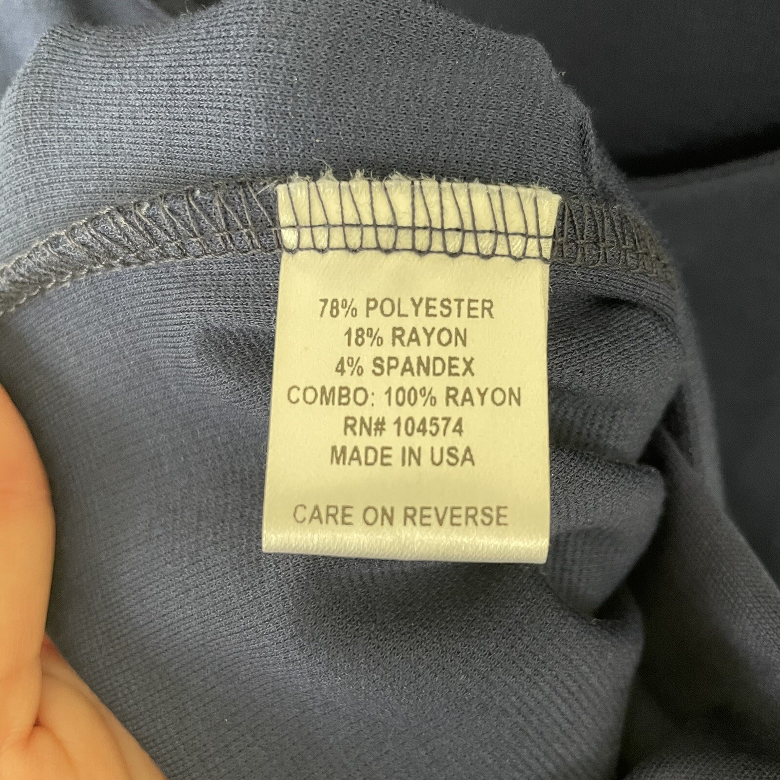 S.H.E. Soul Harmony Energy Navy 2 Stripe Back Dress Size Small