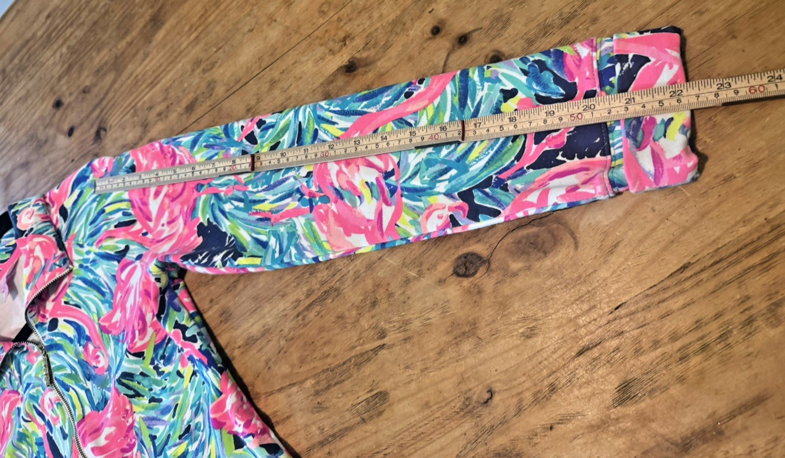 Lilly Pulitzer Sweatshirt Dress Skipper Zip Up in Flamingo Beach Pink Tunic Sz S