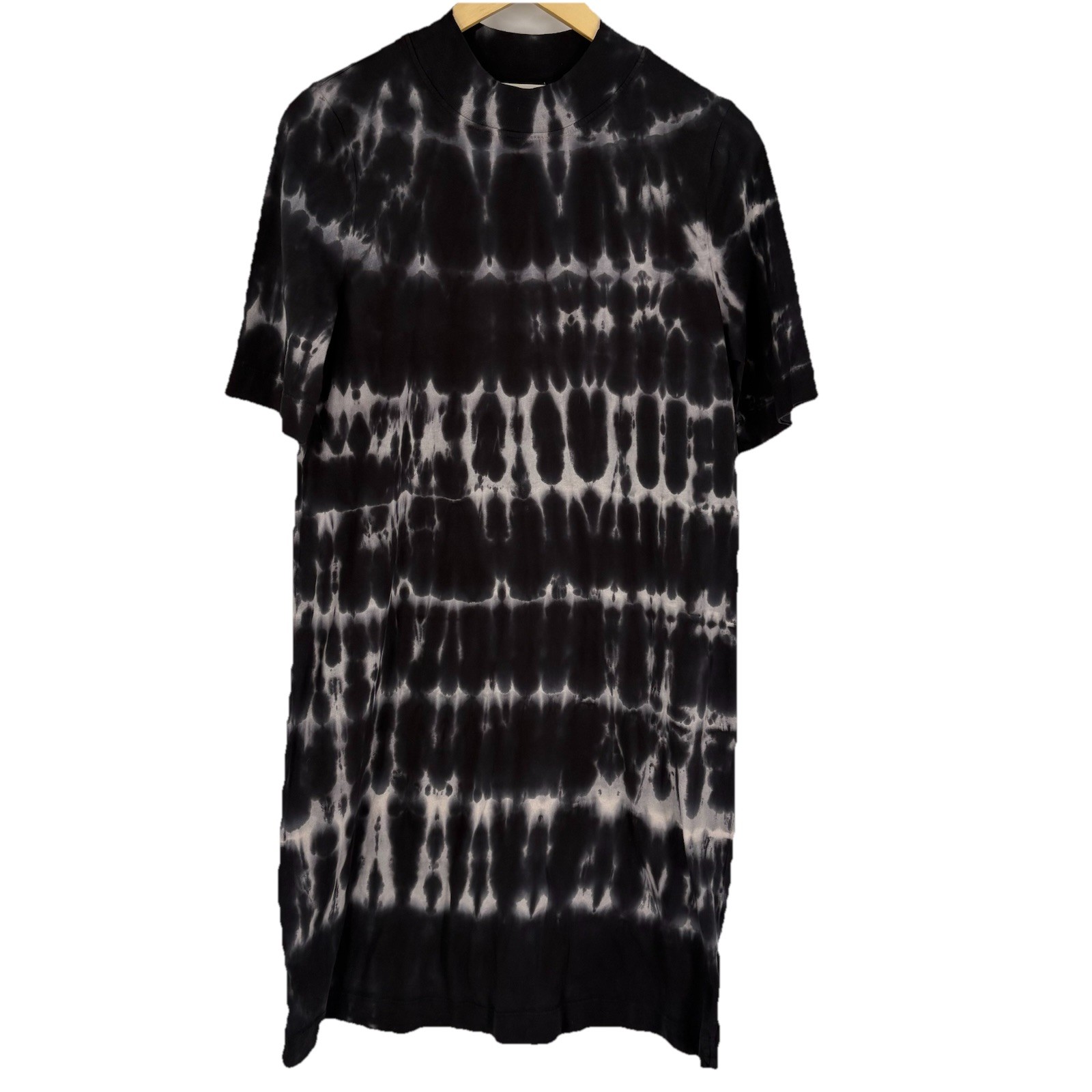 T.LA by Anthropologie Womens Tie Dye T Shirt Dress Size M Black Retro Grunge