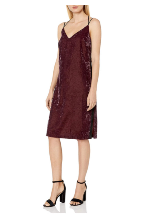 NWT Splendid Women’s Crushed Velvet Cami Dress Size XS S M L Deep Plum $160