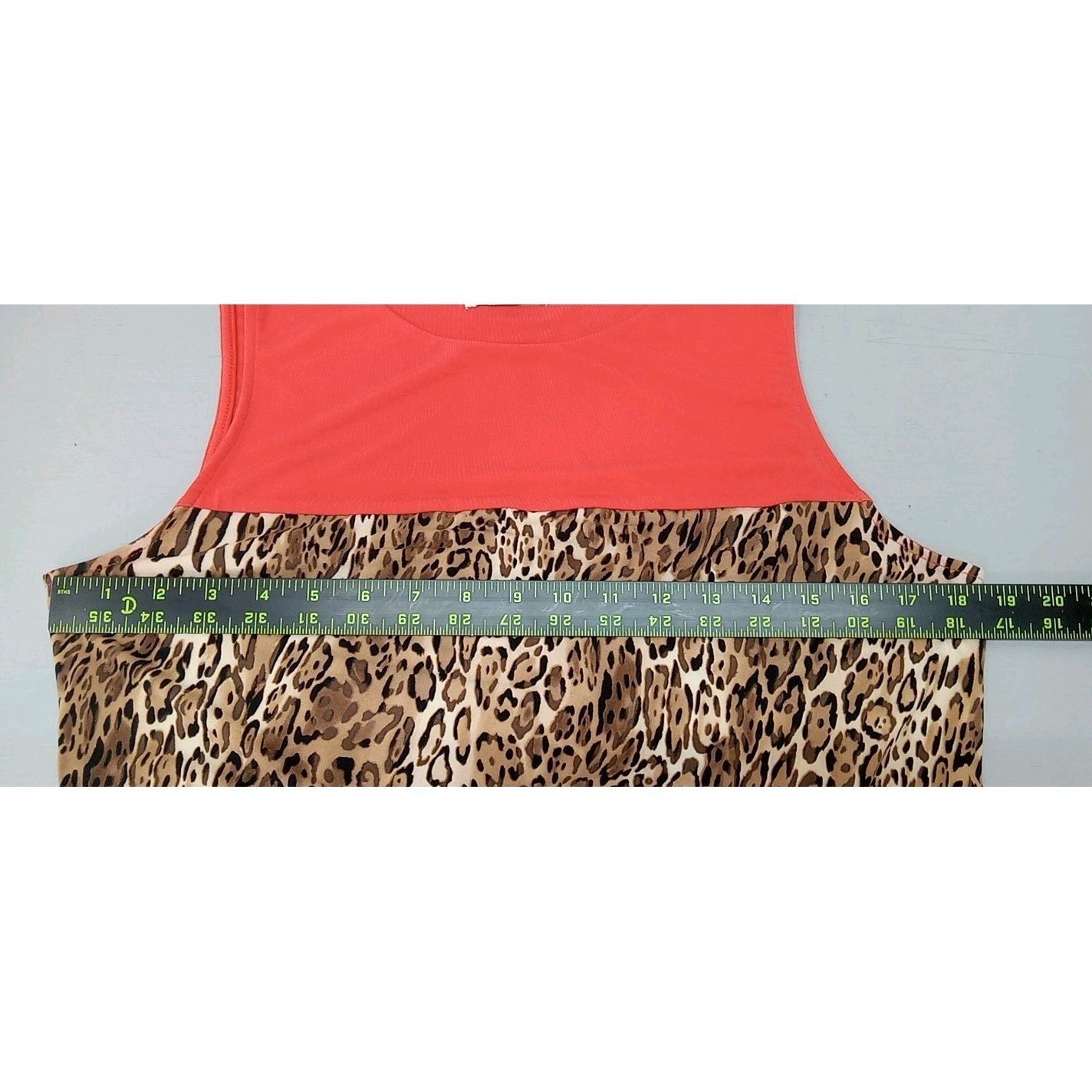 New York & Company Jersey Dress Women Size L Animal Print Boho Chic Knee Length