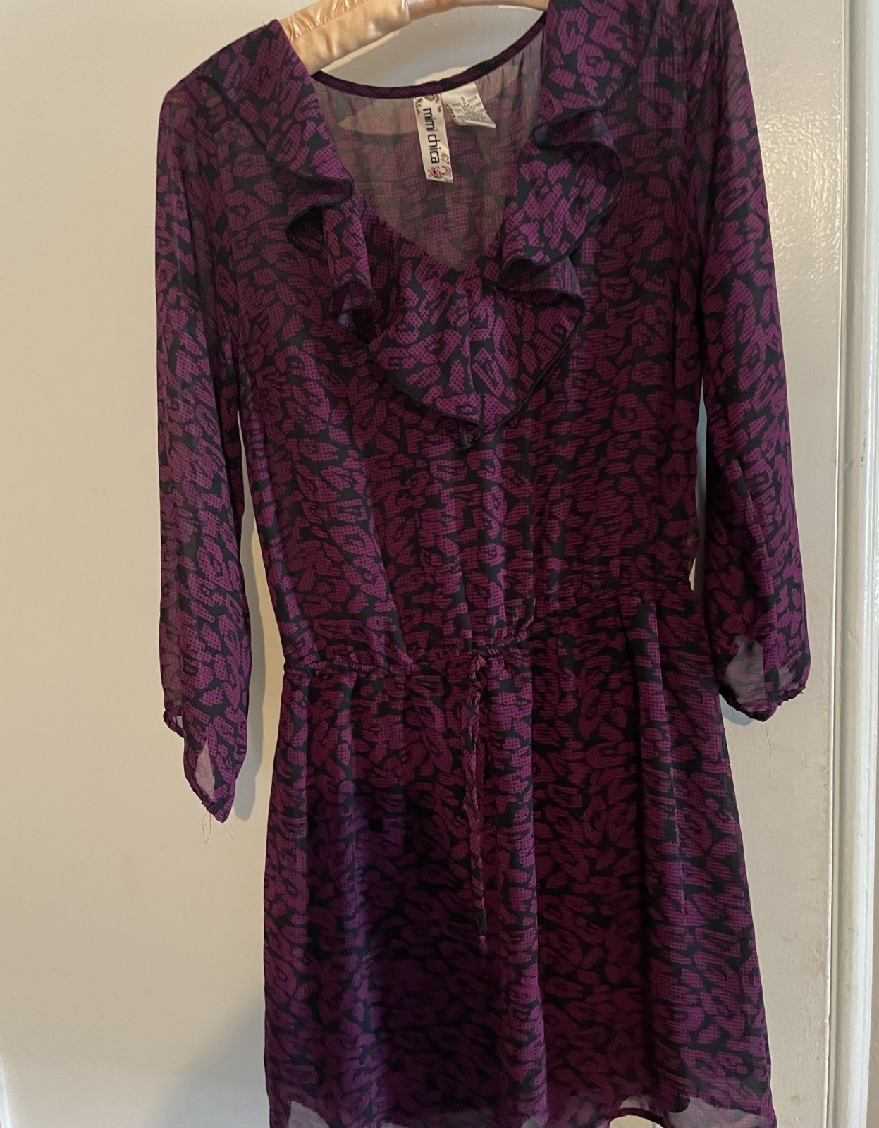 mimi chica dress size S Black and purple
