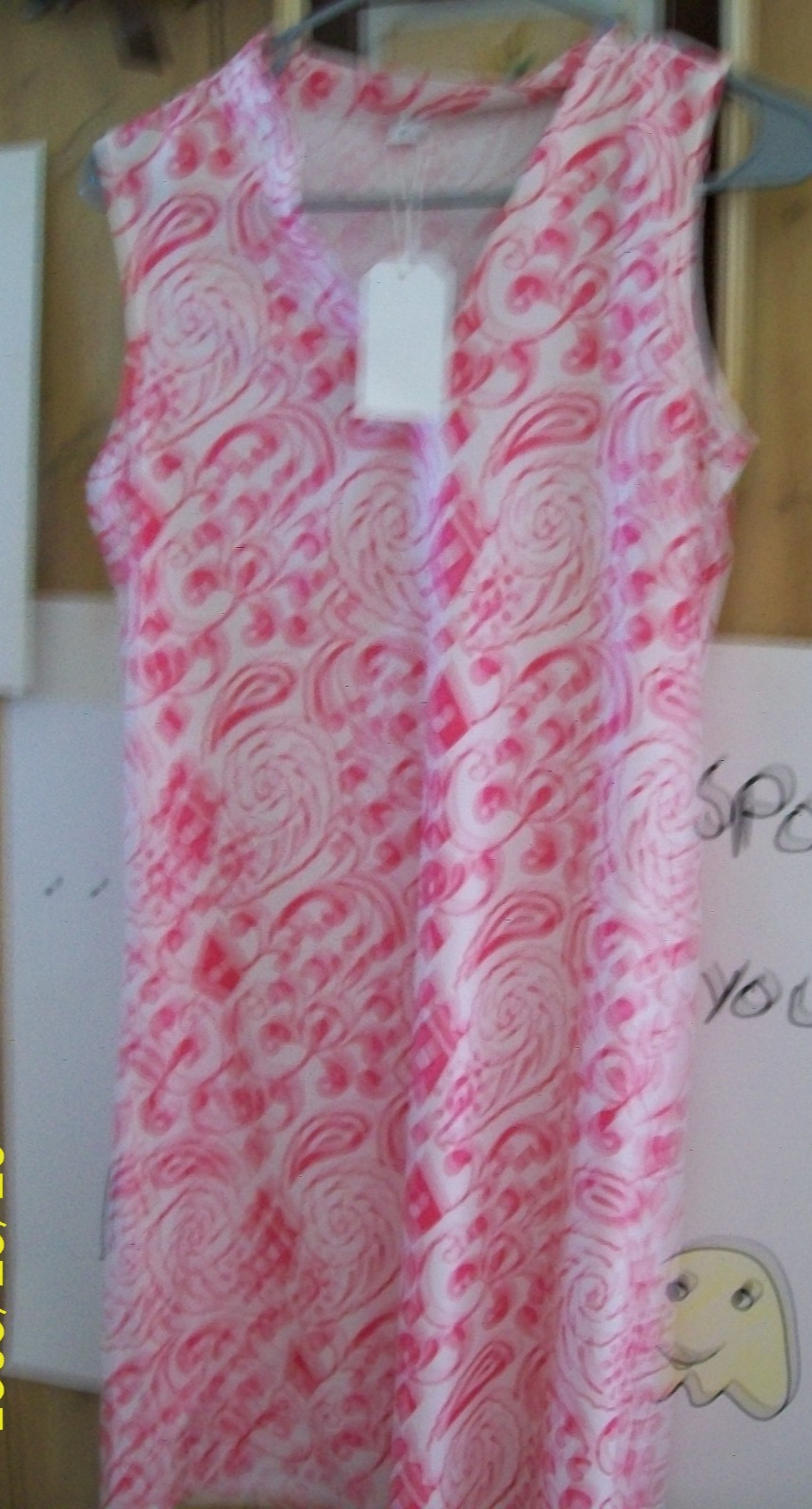 Made With Love Size Small Paisley Mix Red & white Summer Dress NWT