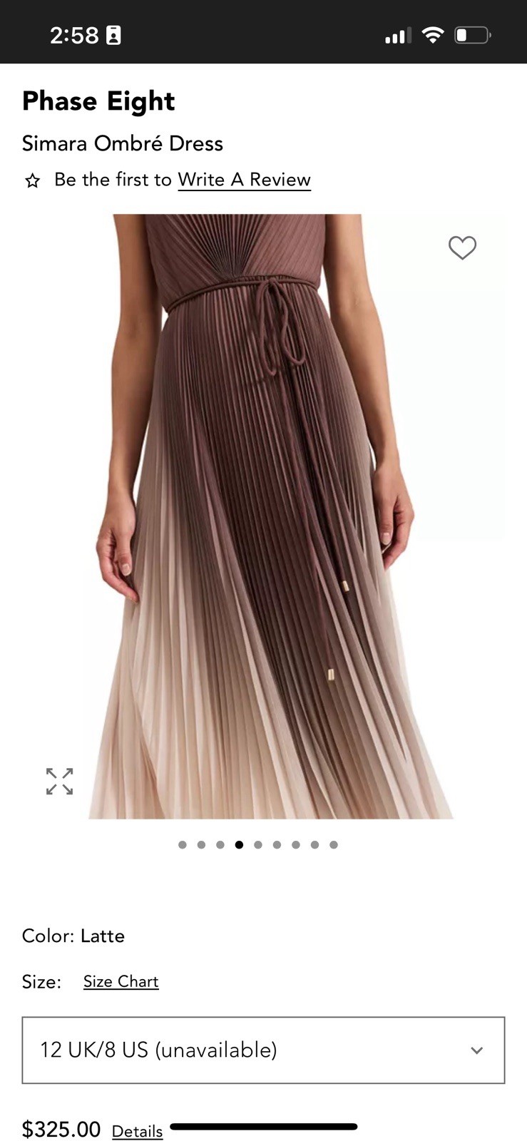 Excellent New Year’s party dress. Women’s Sleeveless Phase Eight Dress