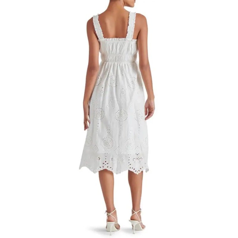 Steve Madden Harmony Eyelet Embroidered Cotton Midi Dress XL