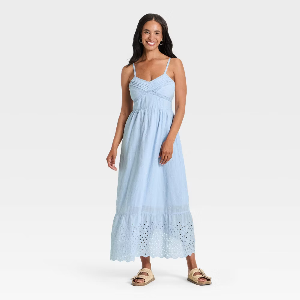 Women Cami Midi Sundress – Universal Thread Light Blue L