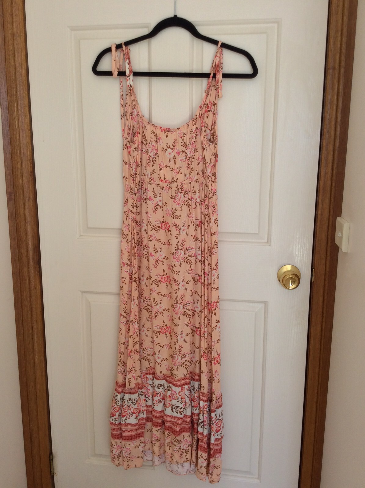GRACE & CO WOMEN’S DESIGNER LUXURY FLORAL SUMMER BEACH HOLIDAY MAXI DRESS SIZE 8