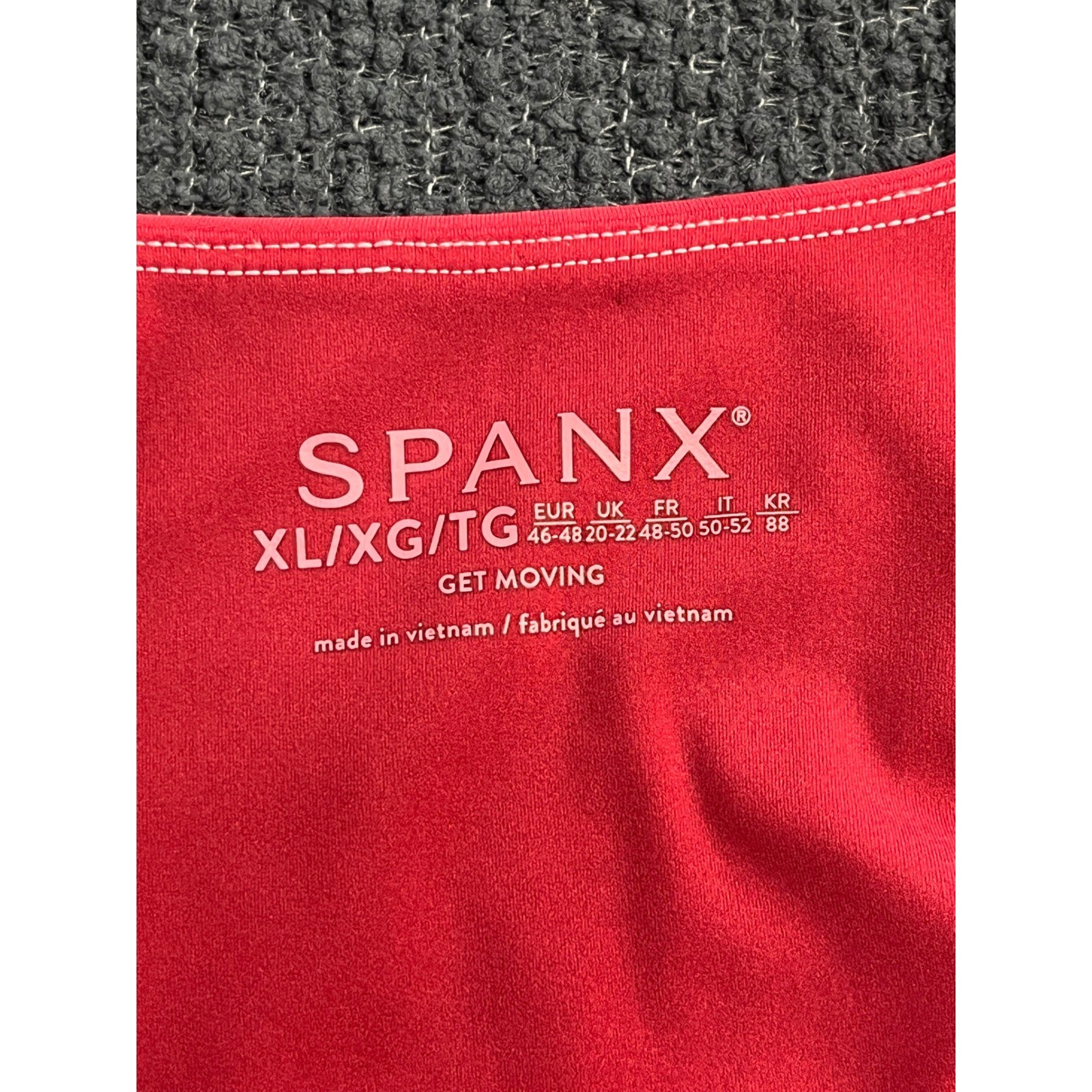 Spanx Get Moving Athletic Dress XL Red Square Neck Activewear Skort Dress