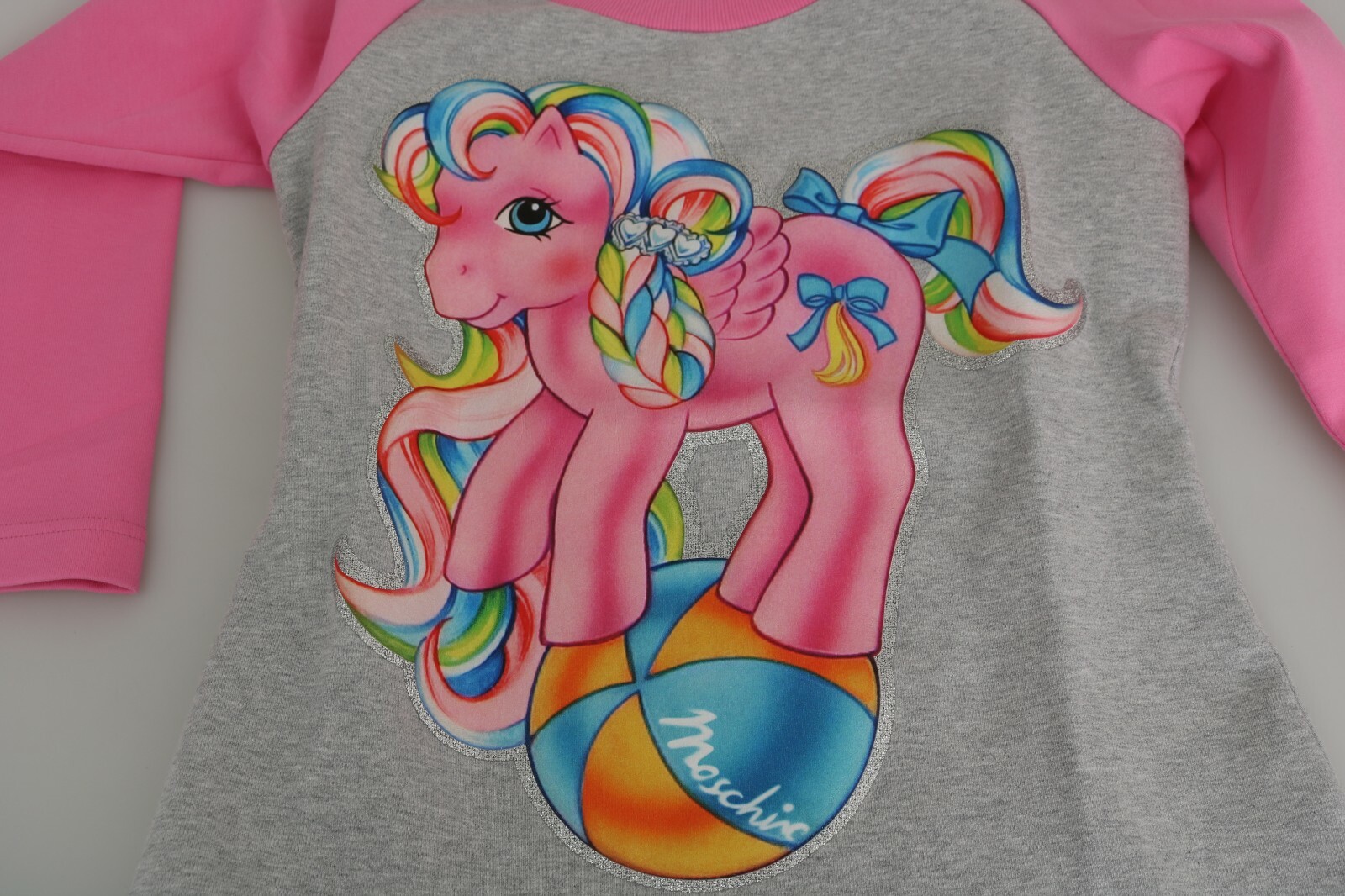 MOSCHINO COUTURE Dress Sweater Gray My Little Pony Top IT38 / US4 / XS RRP $740