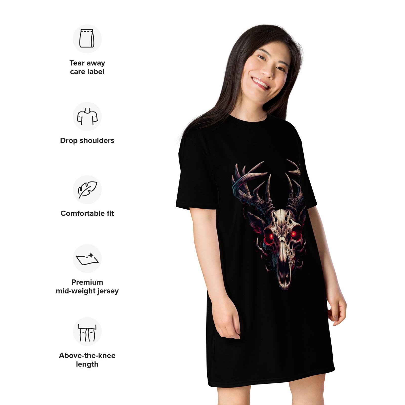 Wendigo Goth T-shirt dress