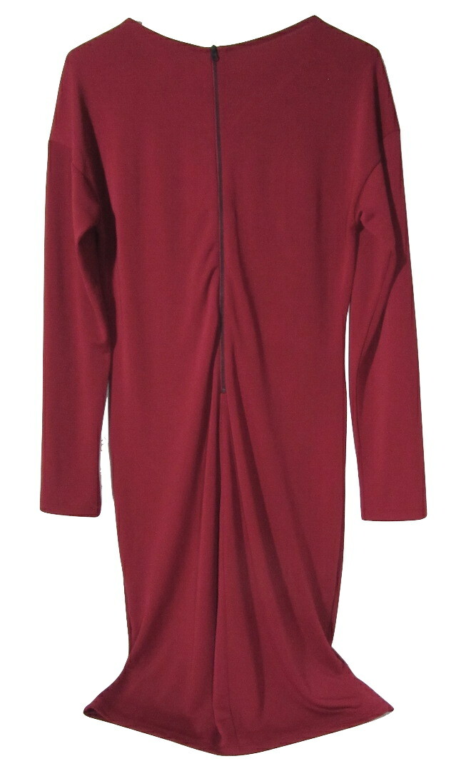 NARCISCO RODRIGUEZ Washable Packable Stretch DRESS Non-Wrinkle Slinky Jersey L