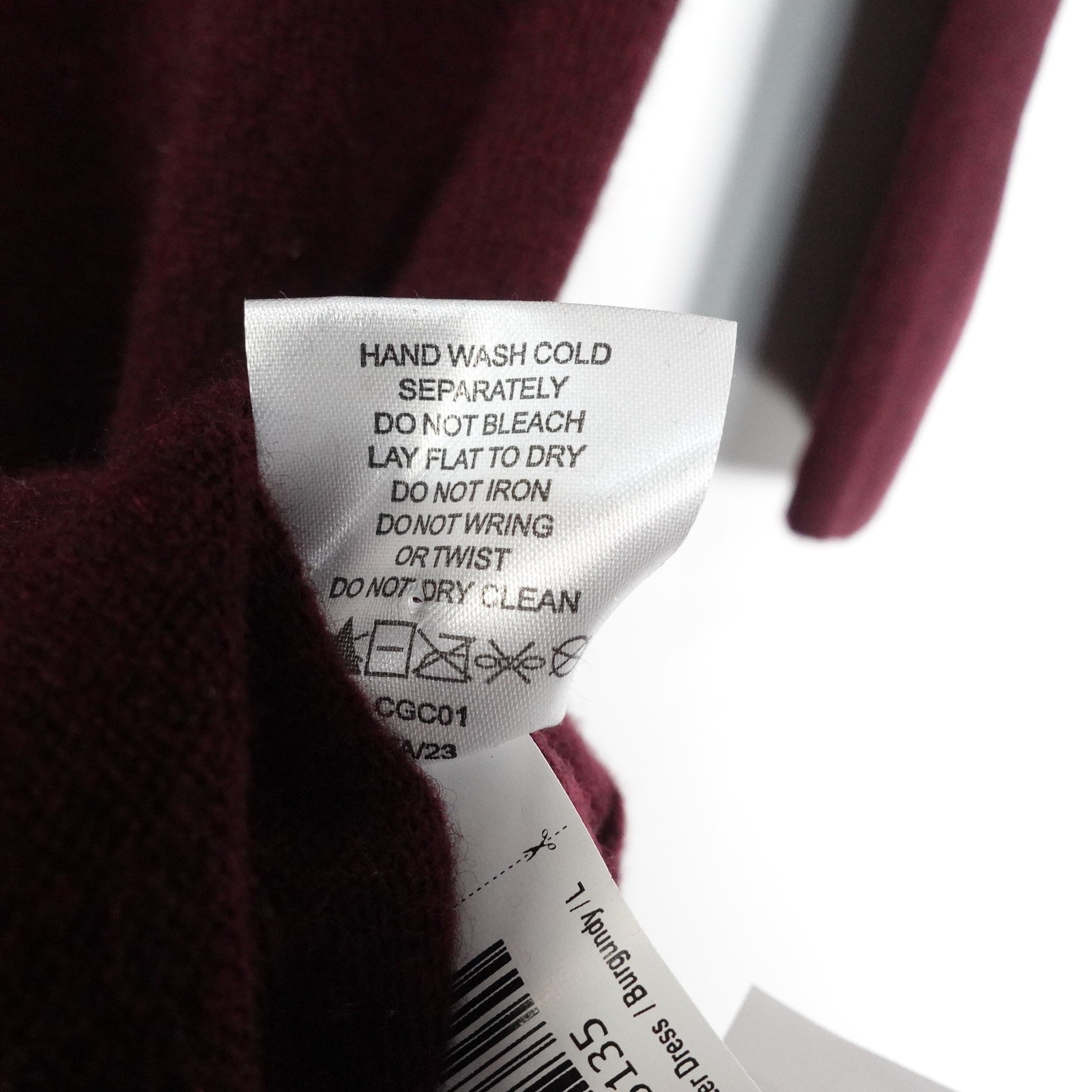 NWOT Quince Burgundy Mongolian Cashmere Turtleneck Midi Sweater Dress Women’s L