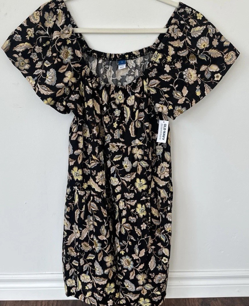 Old Navy Floral Square Neck Babydoll Dress NWT Size Small