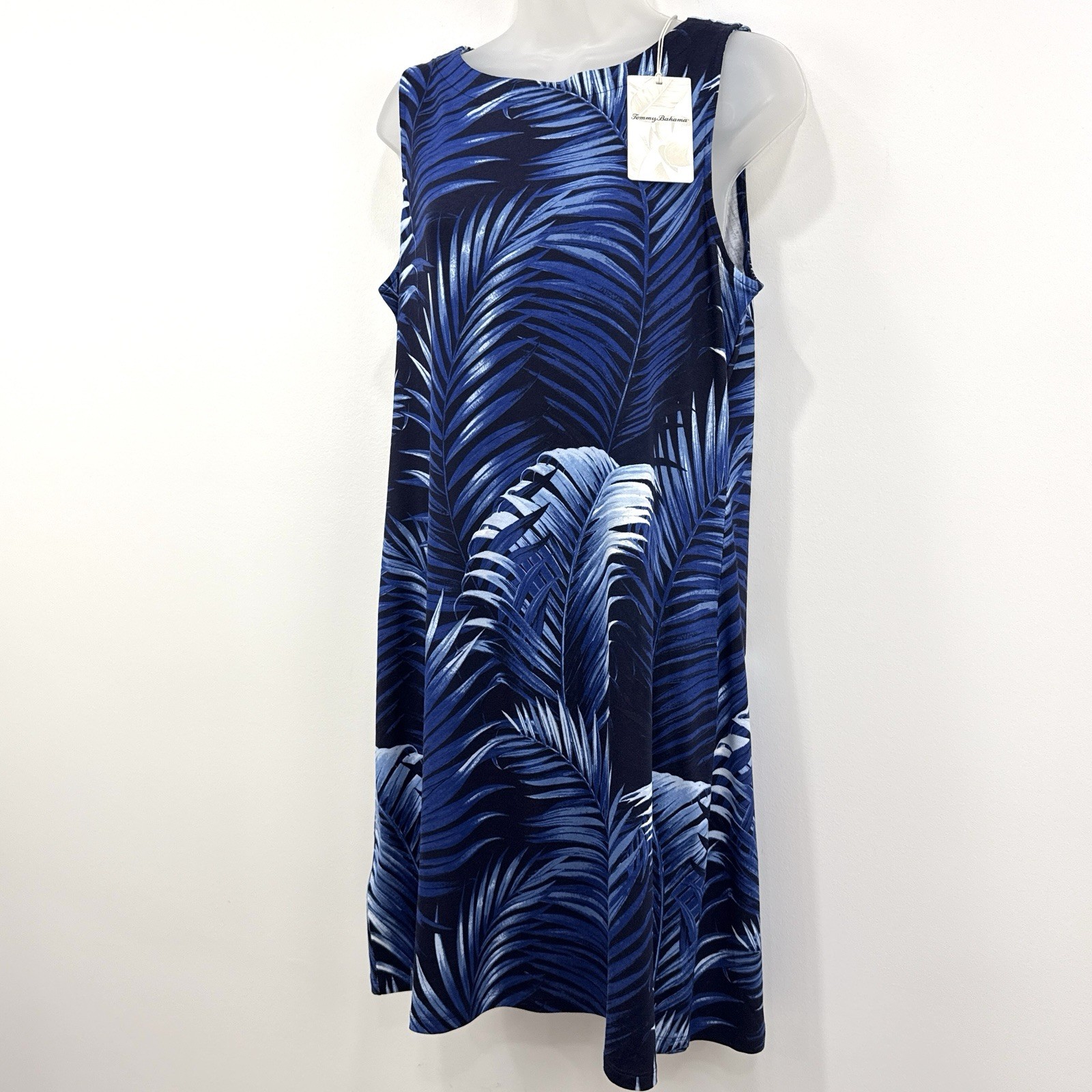Tommy Bahama Darcy Sleeveless Dress L NWT Leaf Of Luxury Tropical Coastal Cruise