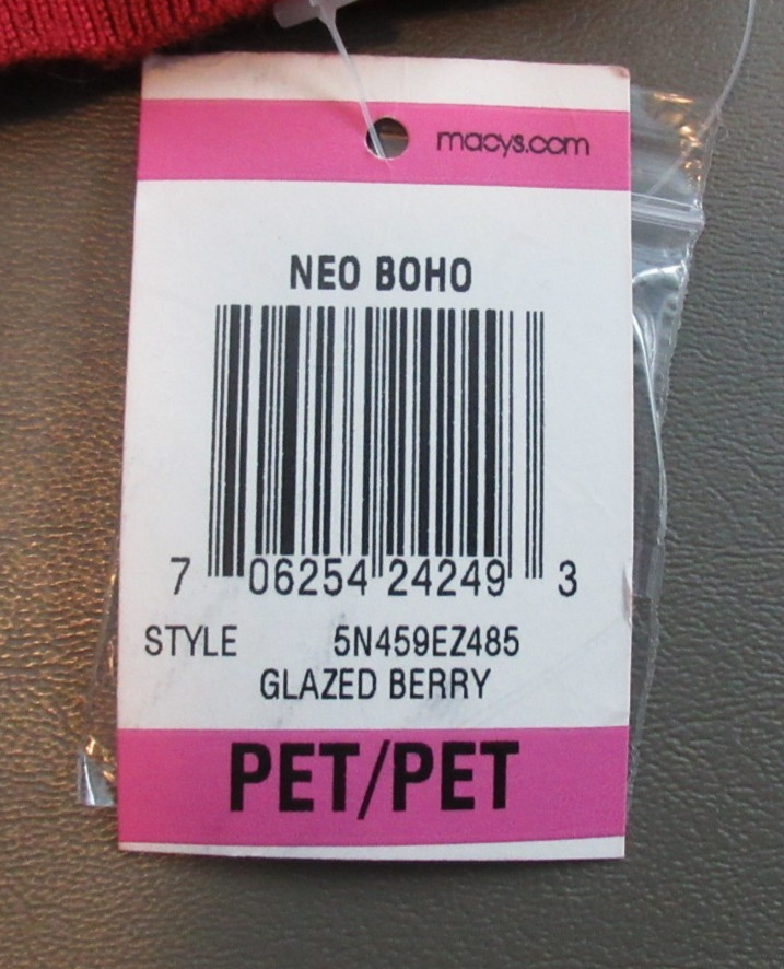 INC Women’s Petite Boho Mixed Media Sheath Dress, Glazed Berry Red, PP / PXS