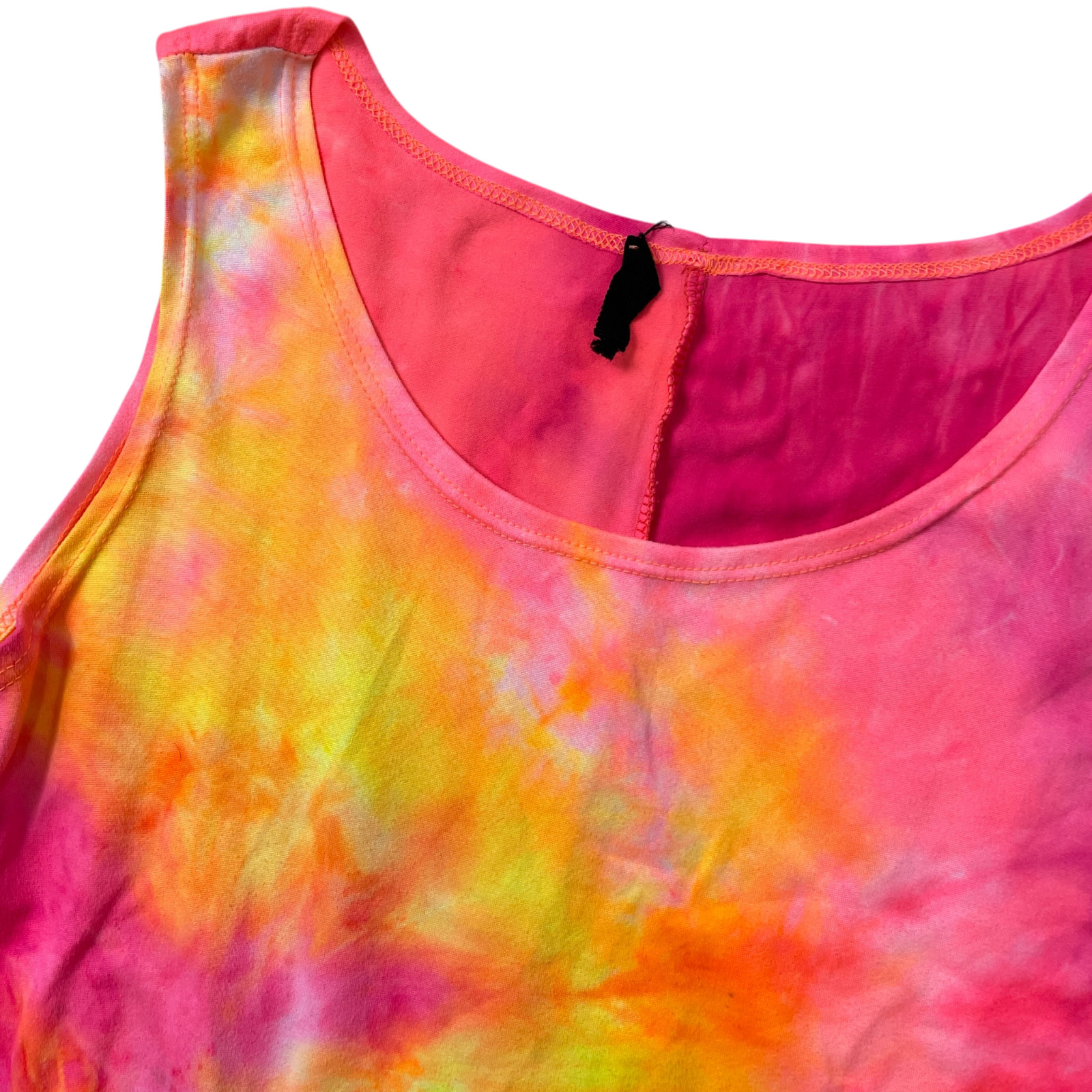 Heimish USA Large Tie Die Sleeveless Dress Cover Up Polyester Blend