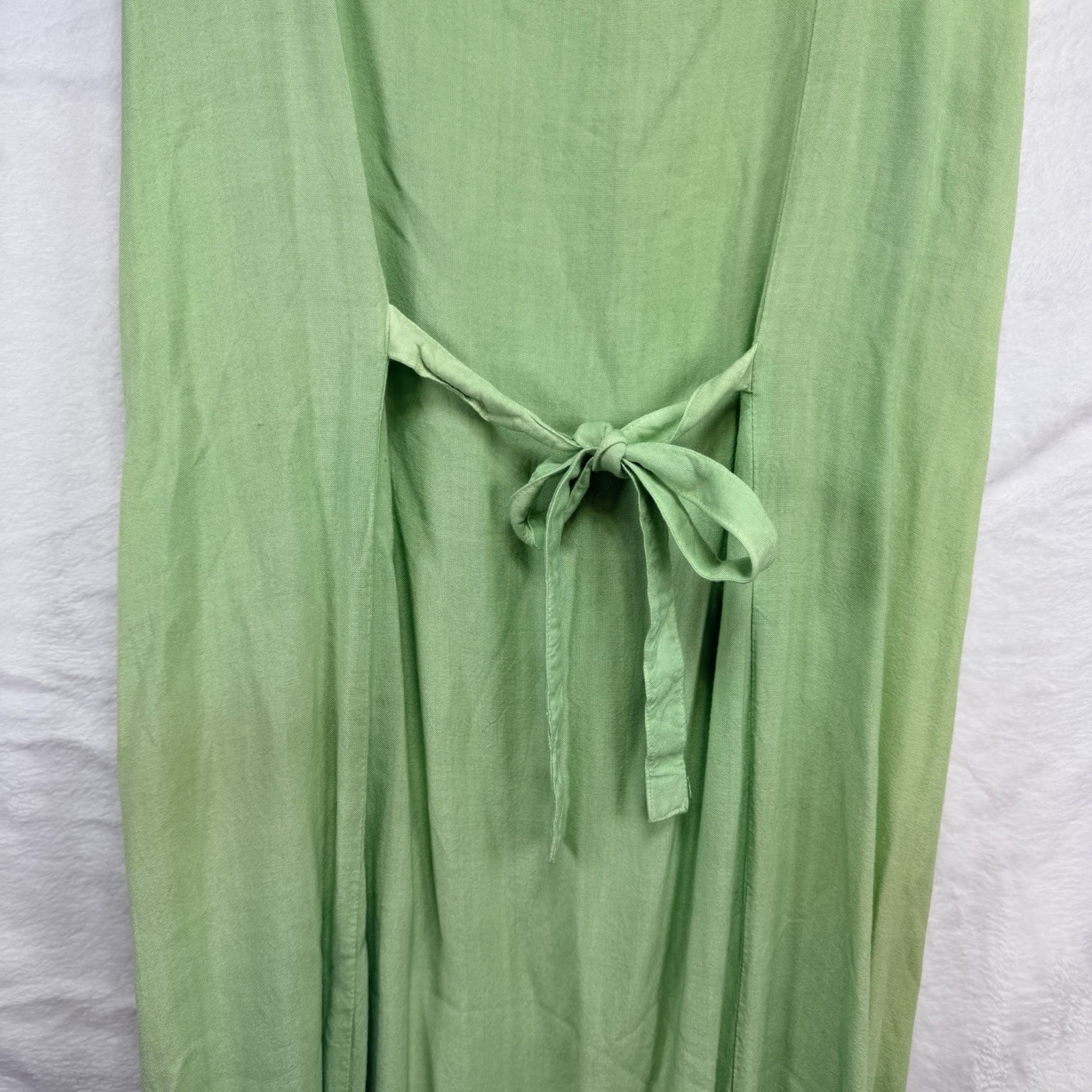 Vintage 90’s All That Jazz Green Maxi Tank Dress Embellished One Size Boho Fairy