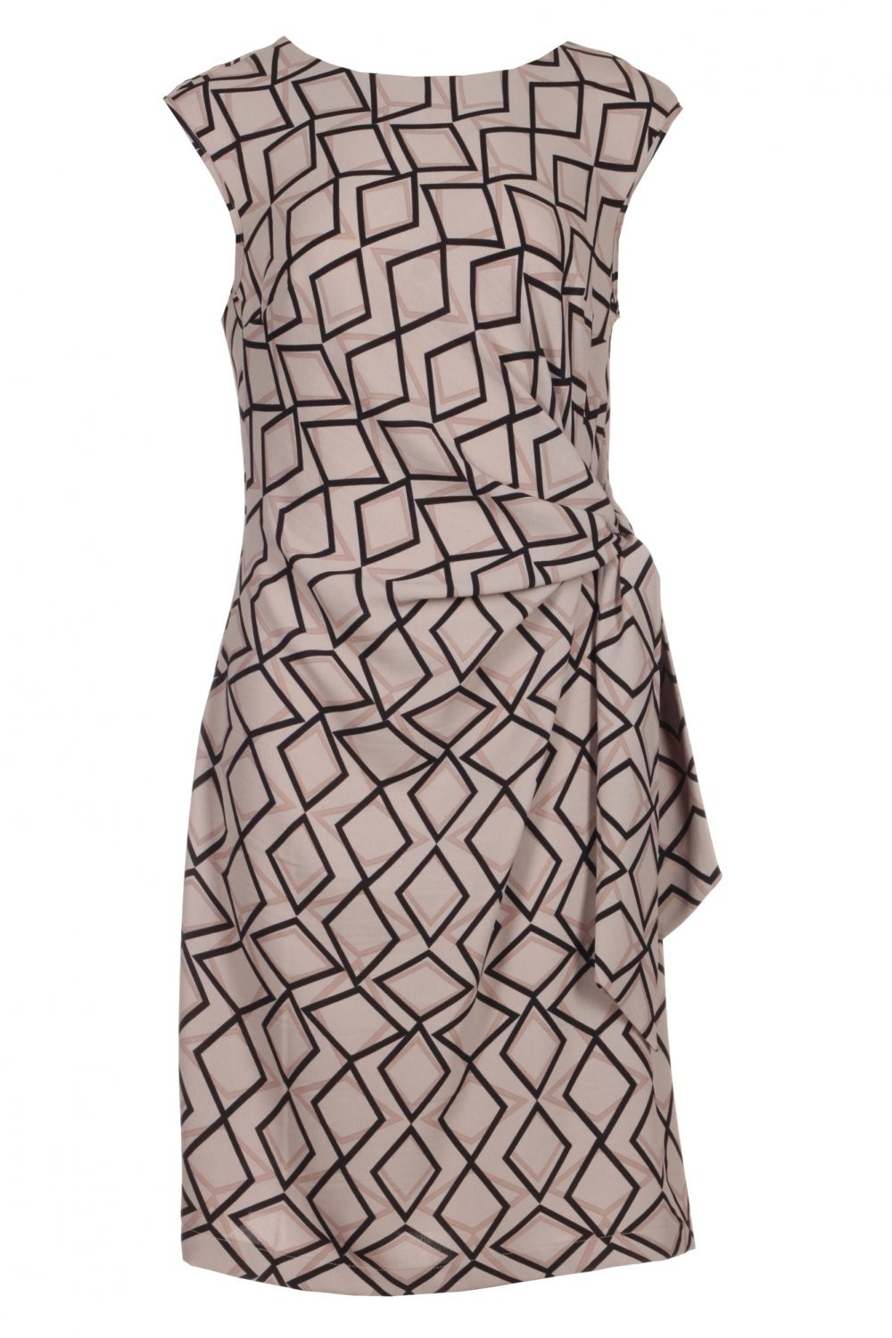 Summer dress brown with tie on the side Size 2, 4, 6, 8, 10 US Fashionable NEW