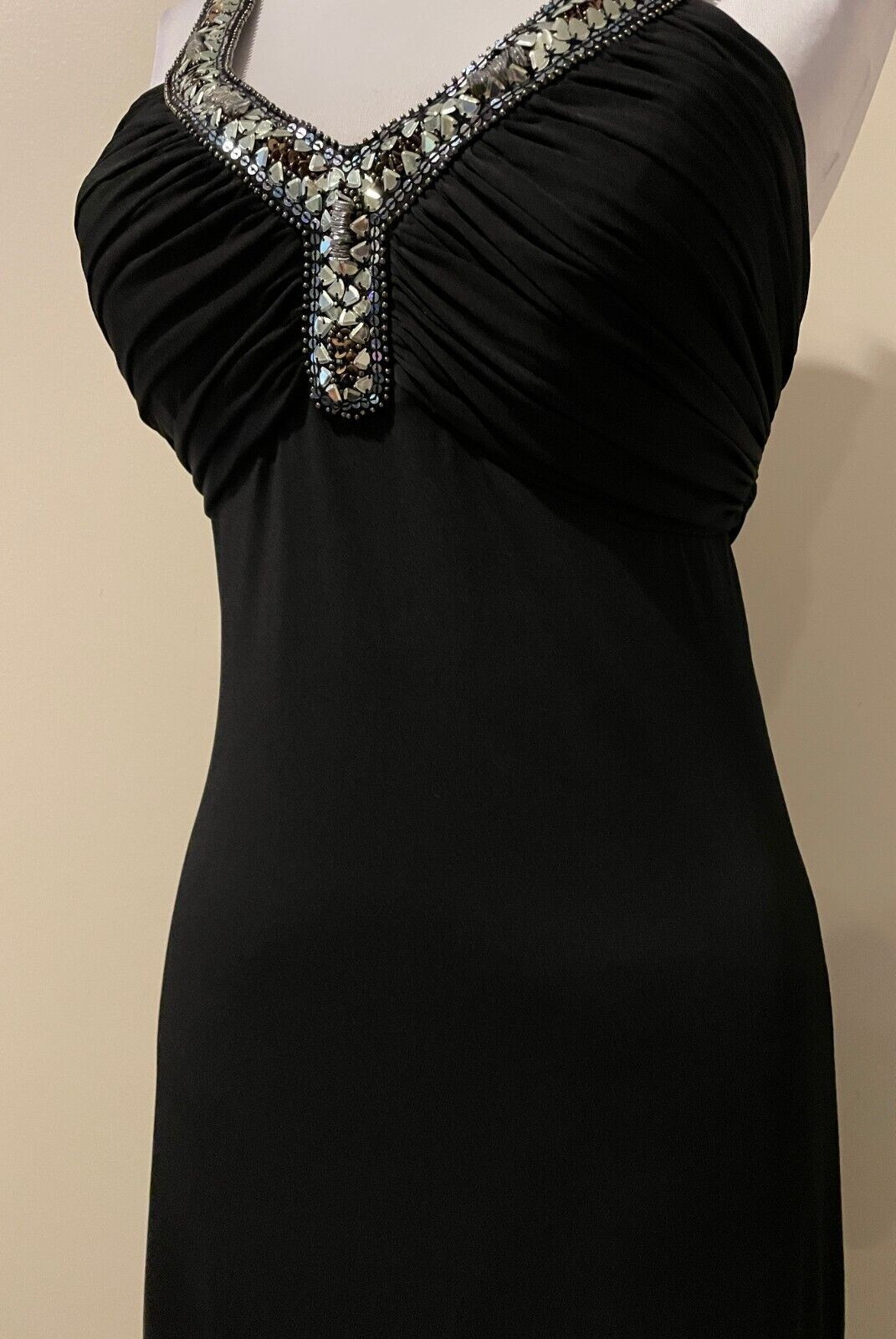 DB STUDIO Womens Long Black Evening Occasion Dress – Sz 2
