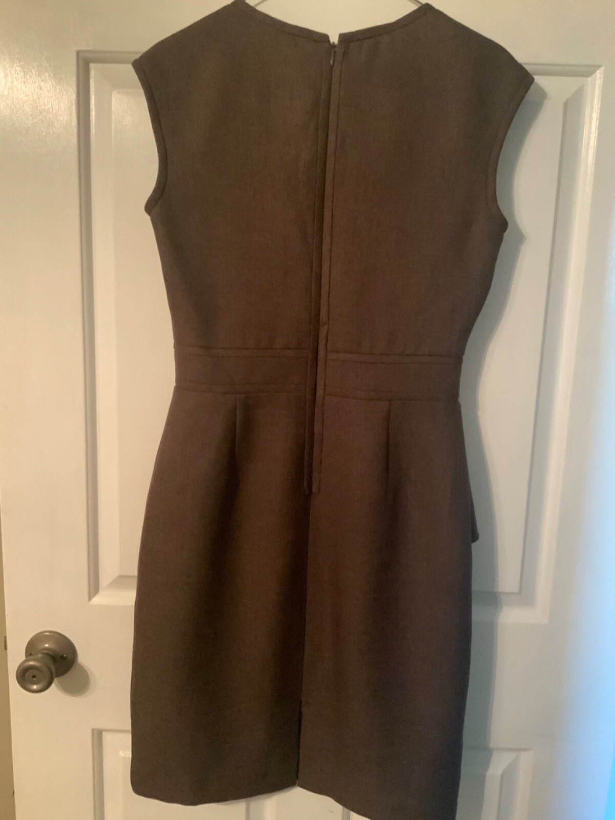 🌸 Antonio Melani Ladies Brown Sleeveless Polyester Shift Dress Size 4 (D6) 🌸