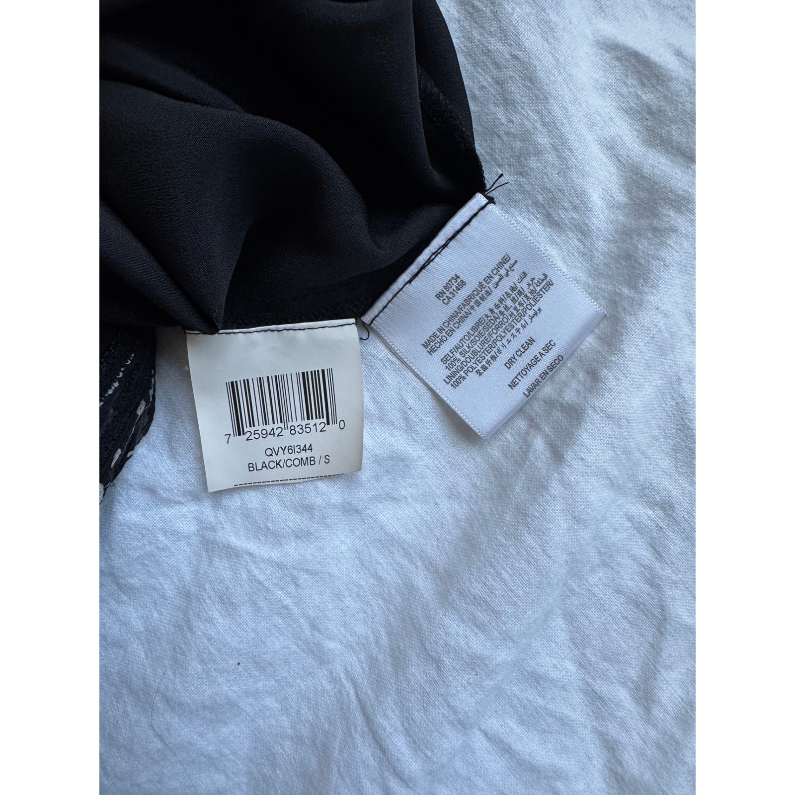 BCBGMAXAZRIA Silk Strapless Ruffle Mini Dress Black White Women’s Size Small Y2K