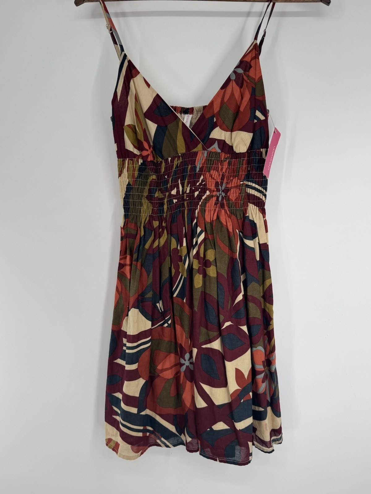 Xhilaration y2k babydoll Tropics Lined sundress Mini vacation resort NWT Cotton