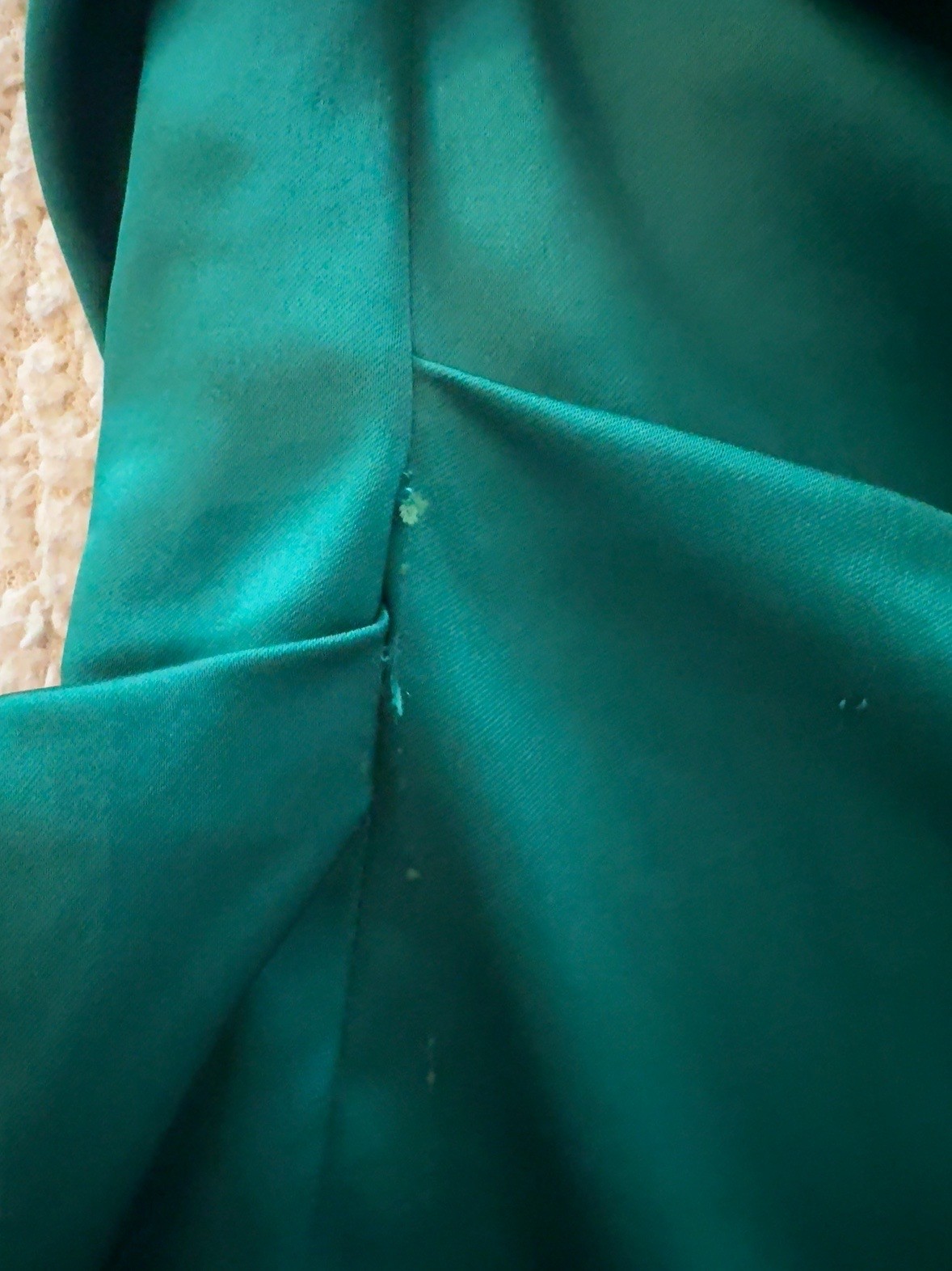 Betsy & Adam Emerald Green Ruched Cocktail Dress Women’s XS Evening Party Dress
