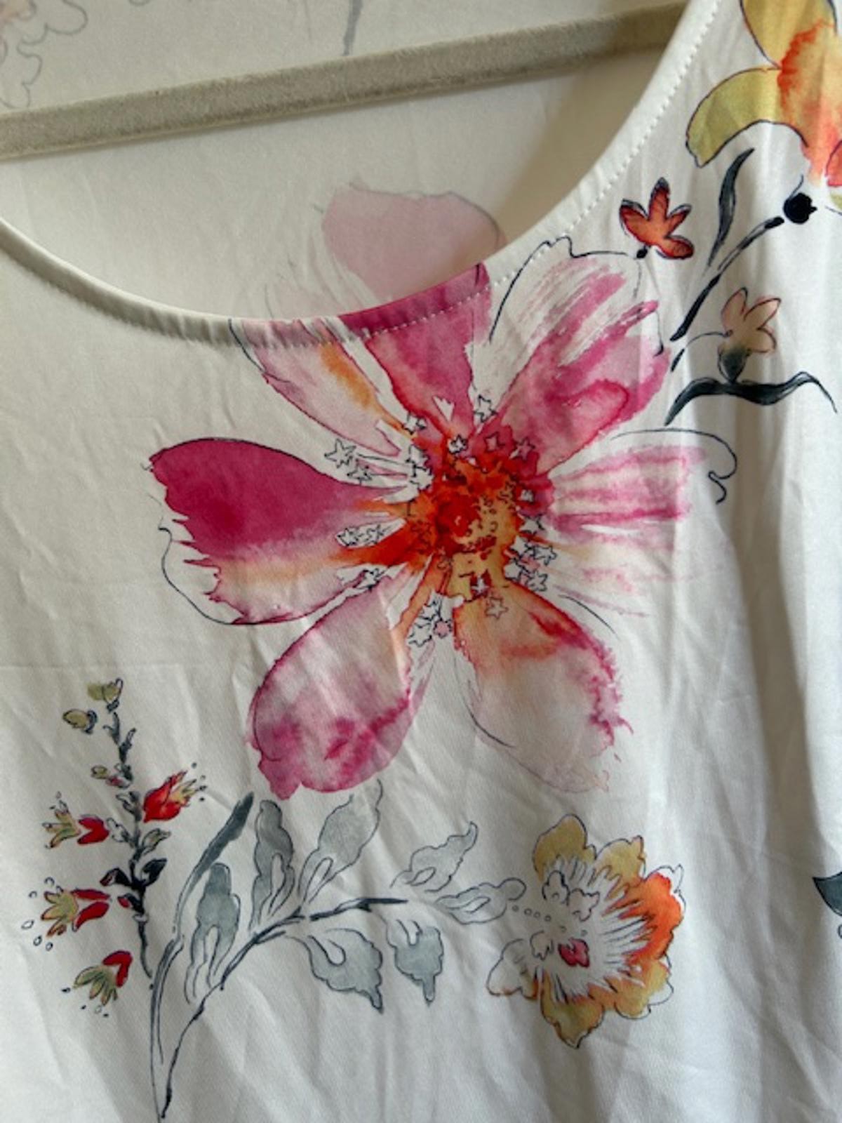 Floral Print Short Sleeve Maxi Dress