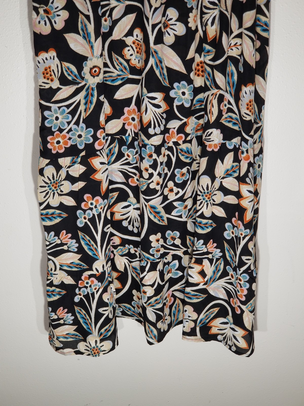 Belle Boho By Kim Gravel Floral Dreams Tiered Flutter Sleeve Dress Size XL