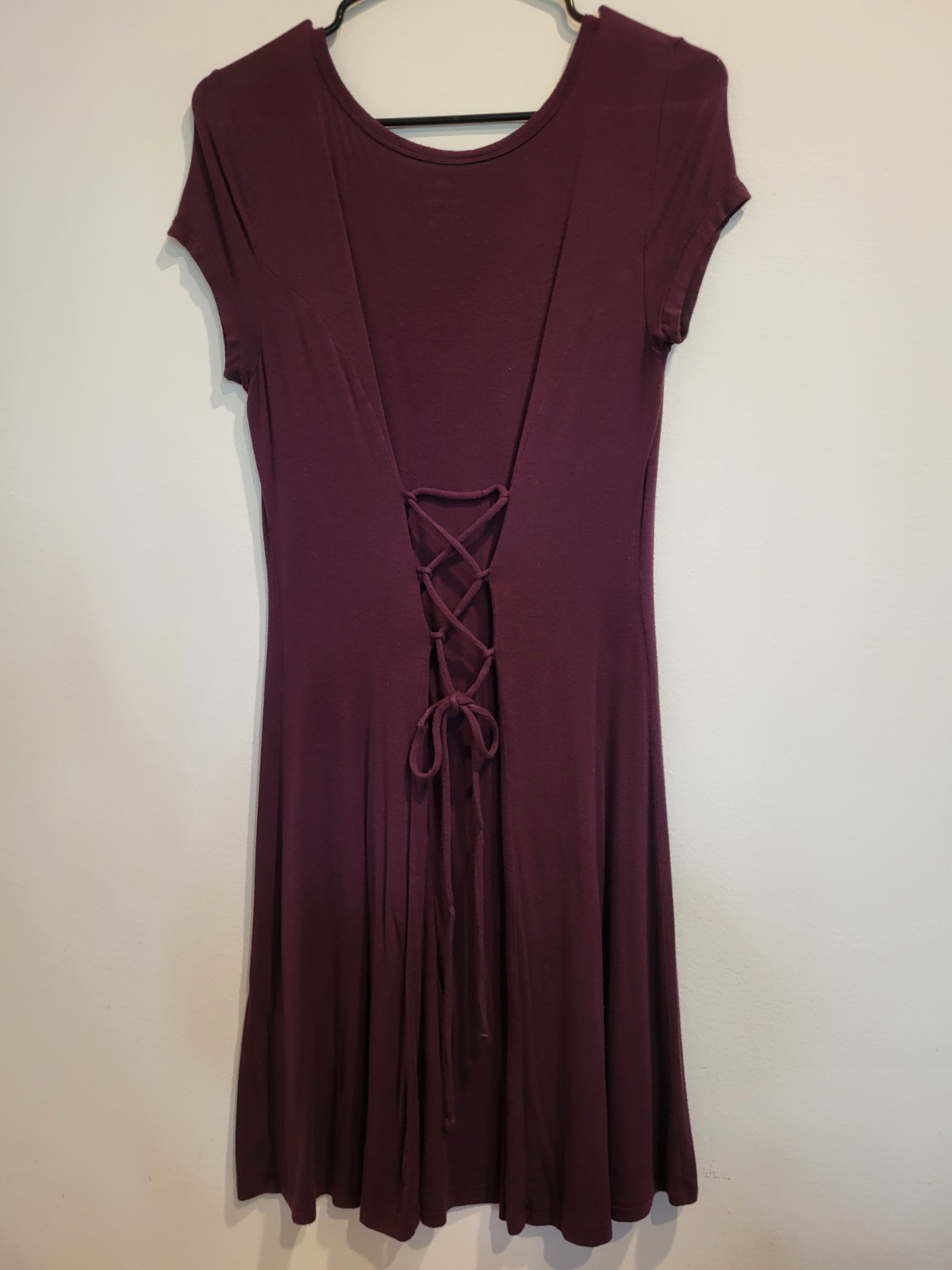 So Skater Dress Juniors Medium Burgundy