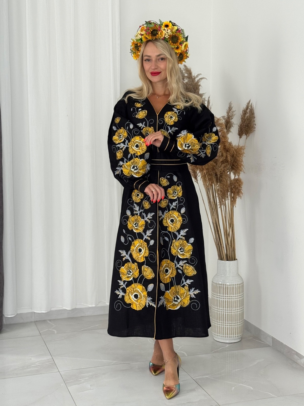Ukraininan national embroidered dress Vyshyvanka