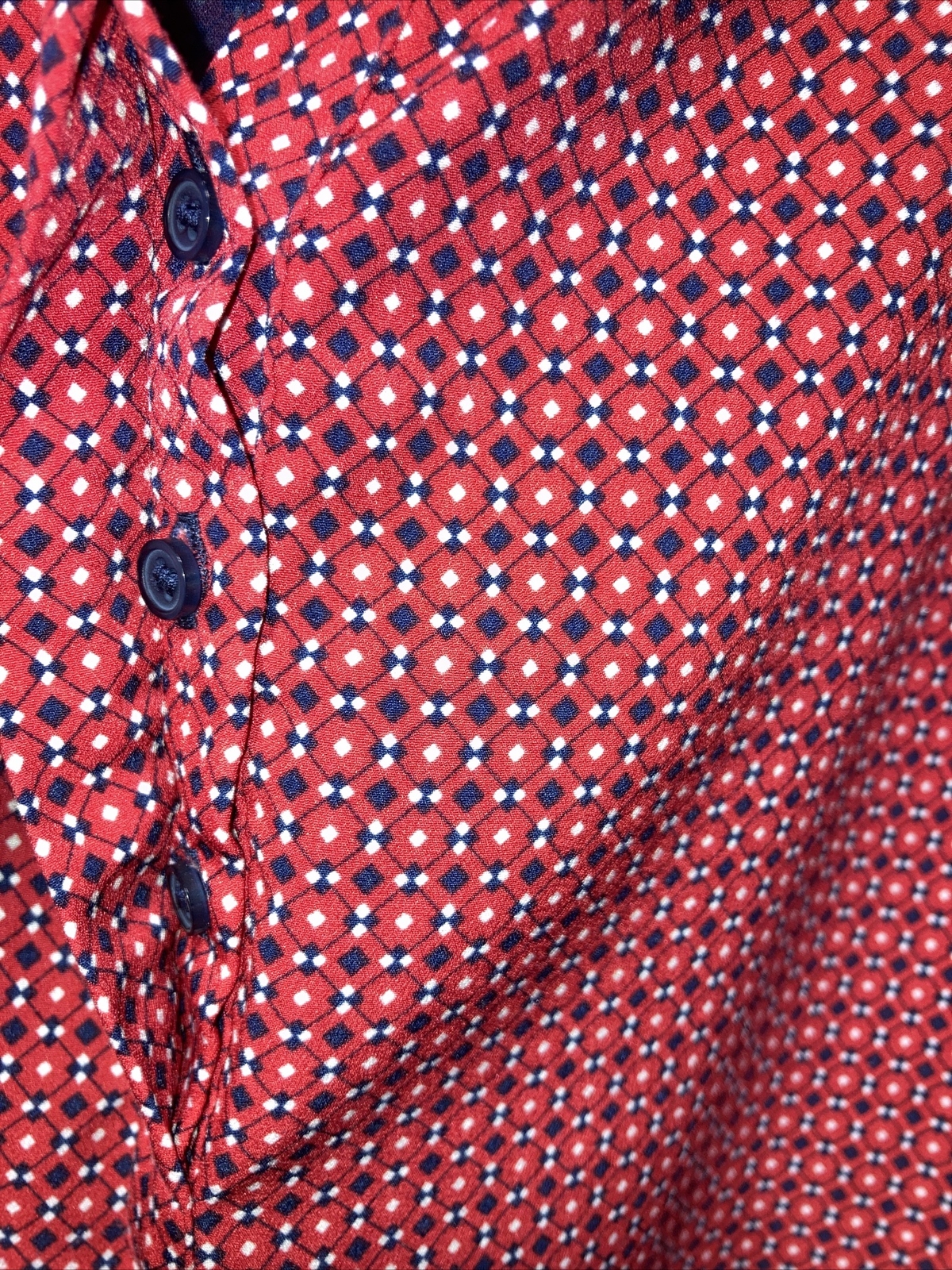 Dalia Sleeveless Dress Size 4, EUC, Non-stretch, Red and Navy