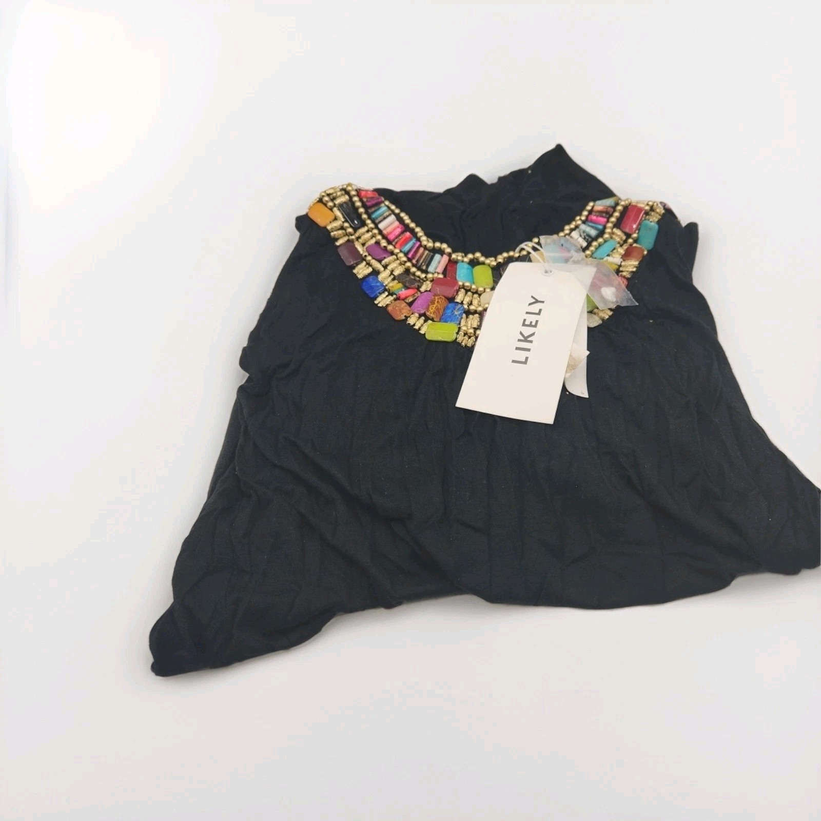 LIKELY Womens Tanner Dress With Decorative Neck Design…. 273