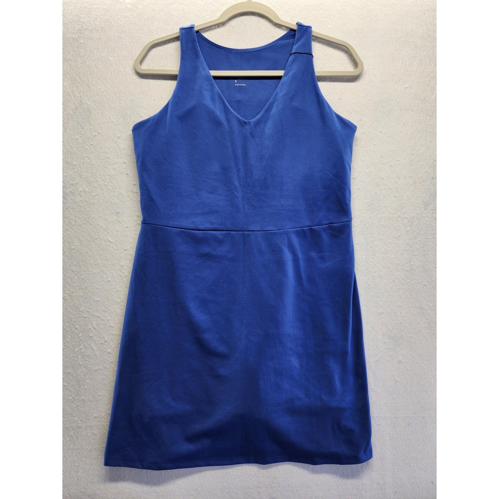 GapFit Womens Royal Blue Sleeveless V-Neck Active Tennis Dress Size L