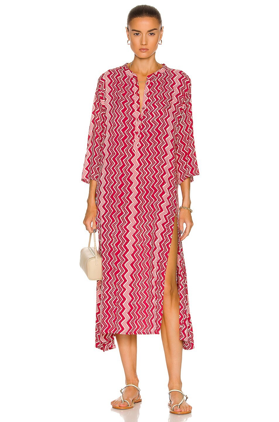 Natalie Martin Isobel Dress size XS Zig Zag Grenadine Lightweight Boho Summer