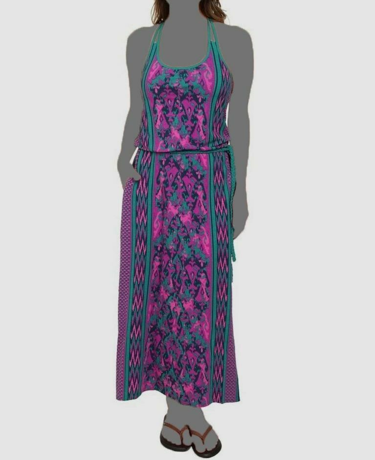 $80 The North Face Women’s Purple Nicolette Sleeveless Scoop-Neck Maxi Dress M