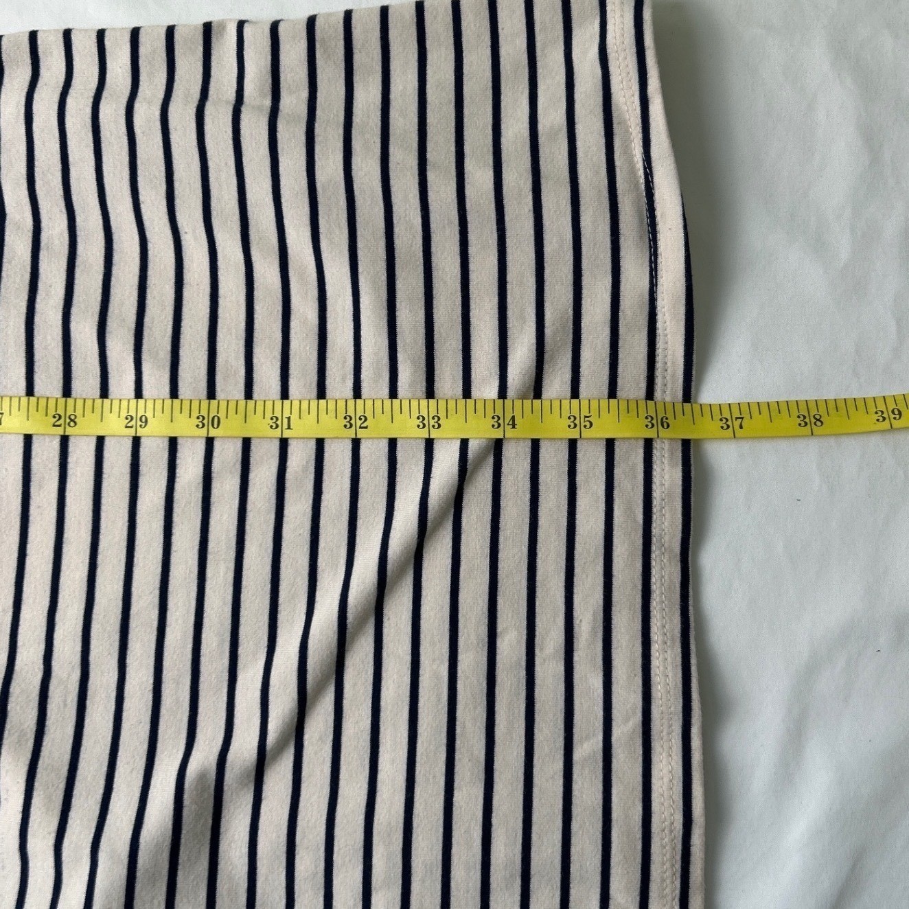 Monteau Womens Striped Sleeveless Mini Dress Cream Navy Size M Nautical Travel