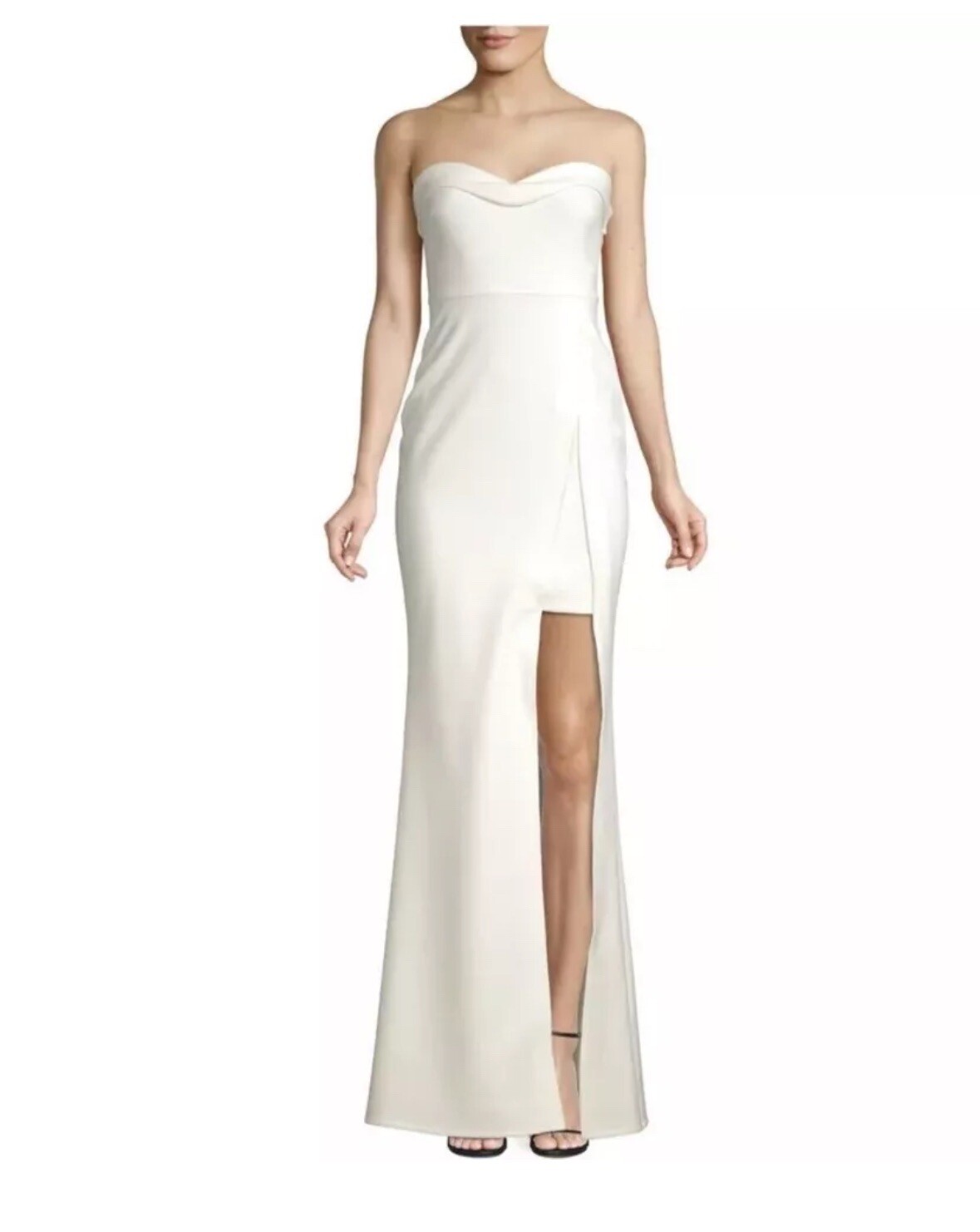 New LIKELY White Ella Strapless Sweetheart Mermaid Gown Formal Dress Size 10