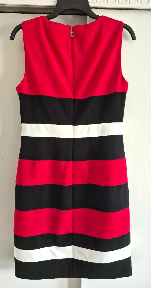 Tommy Hilfiger Sleeveless Summer Dress in Red, White & Blue Stripe Size 10