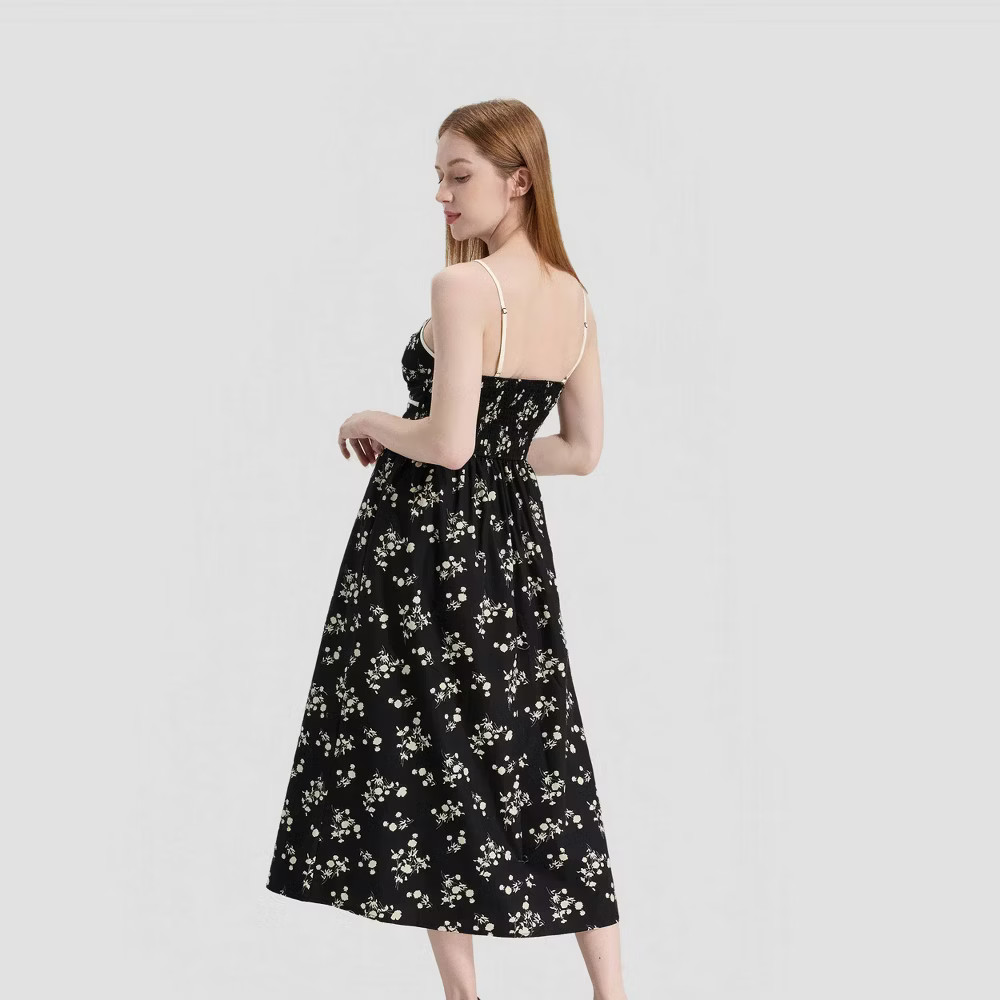 Women Twist-Front Midi A-Line Dress – A New Day