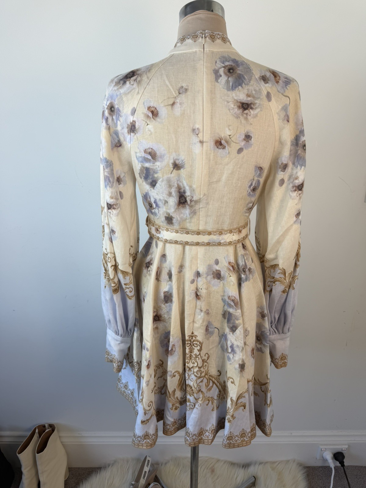 Zimmermann Hypnotic Linen Mini dress Size 1 – Brand new!